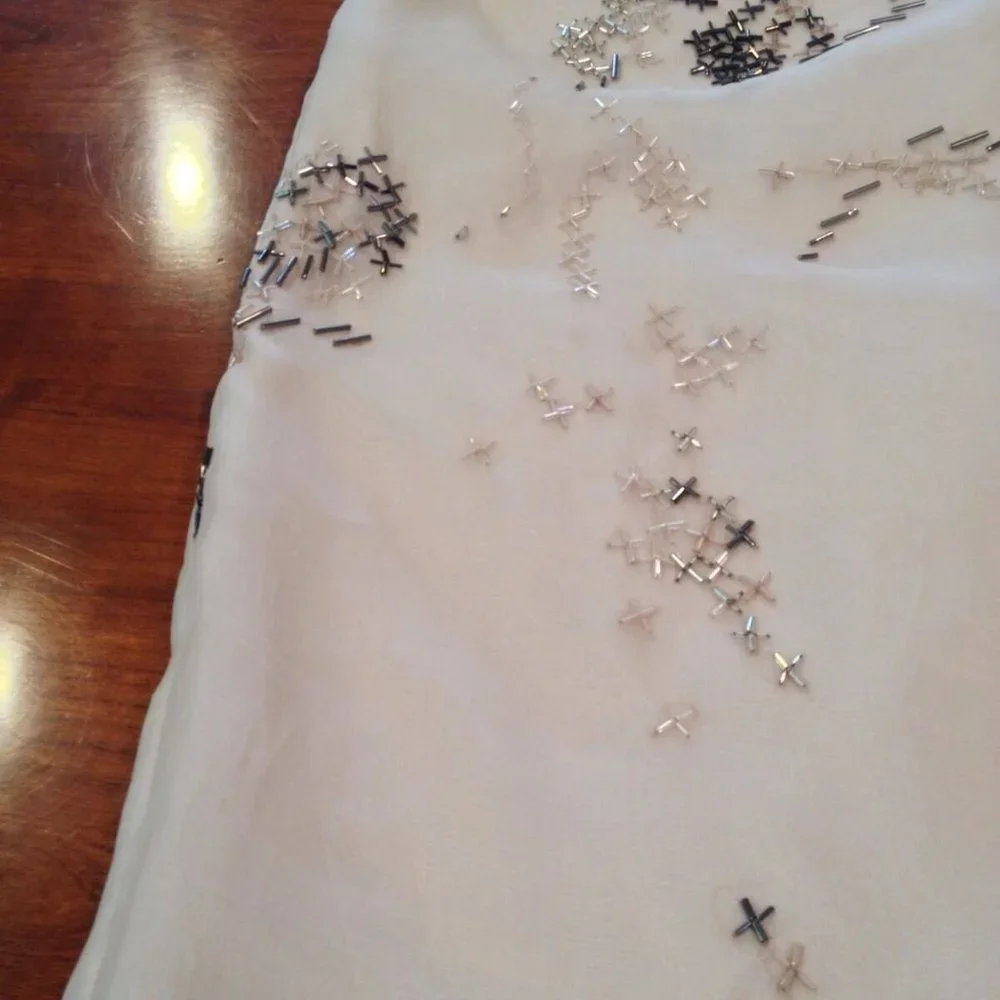 J. MENDEL**Embroidered Organza Dress $3750 US 4 - Picture 7 of 8